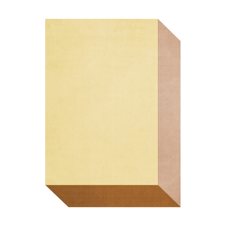 Teklan box villamatto - Yellows, 180x270 cm - Layered