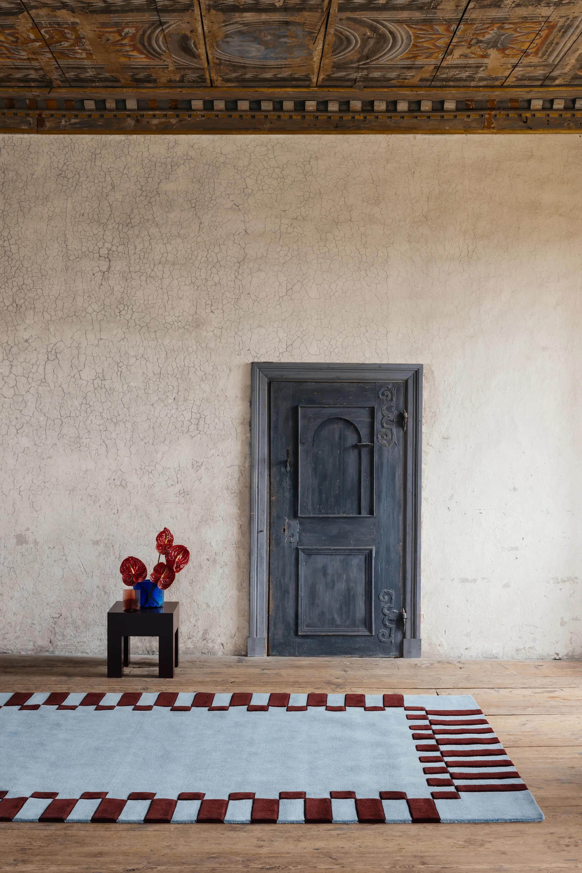 Teklan frame villamatto, Mulberry sky, 200x300 cm Layered