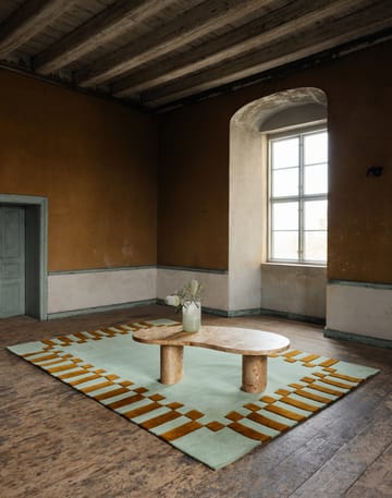 Teklan frame villamatto - Pistachio camel, 200x300 cm - Layered