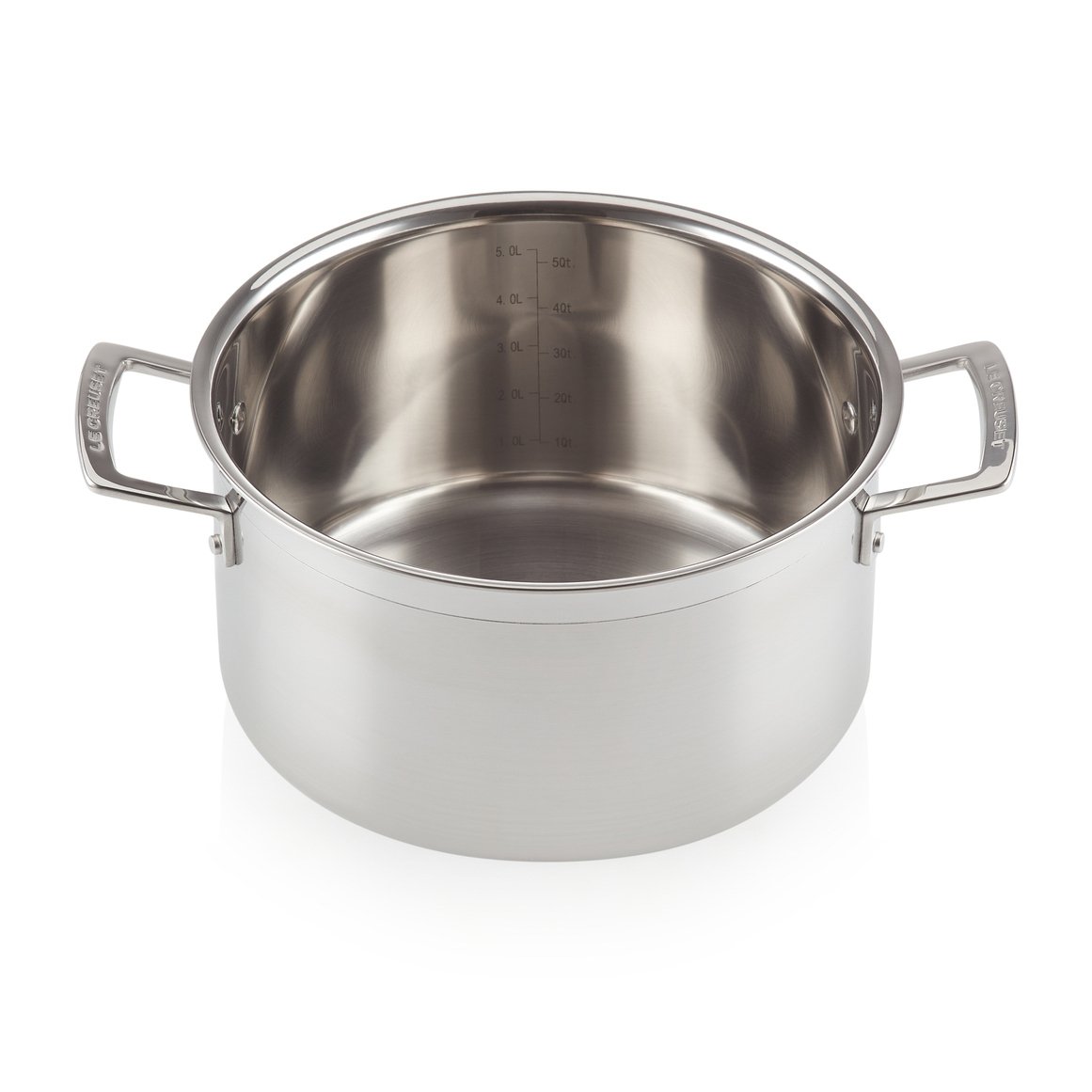 Le Creuset 3-Ply kannellinen pata 6 l | Skandinaavinen Sisustus | Padat | Hopeanvärinen