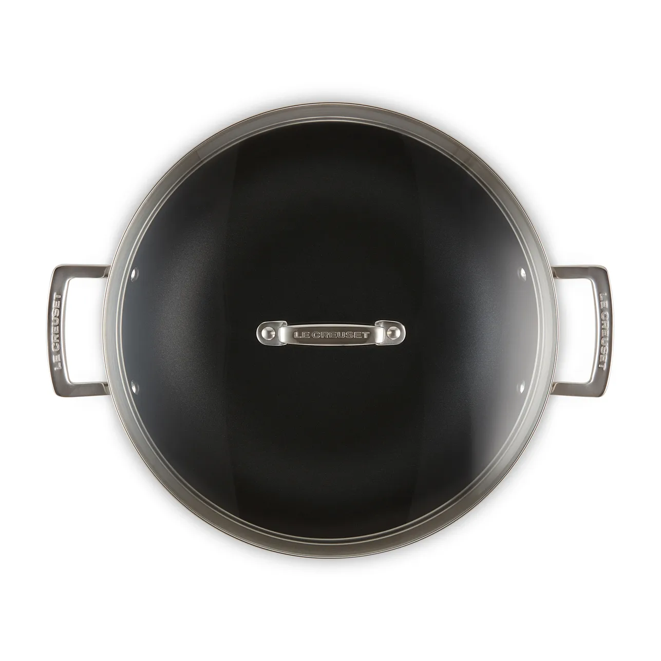 Le Creuset 3-Ply non-stick -wokkipannu lasikannella, 4,3 l Le Creuset