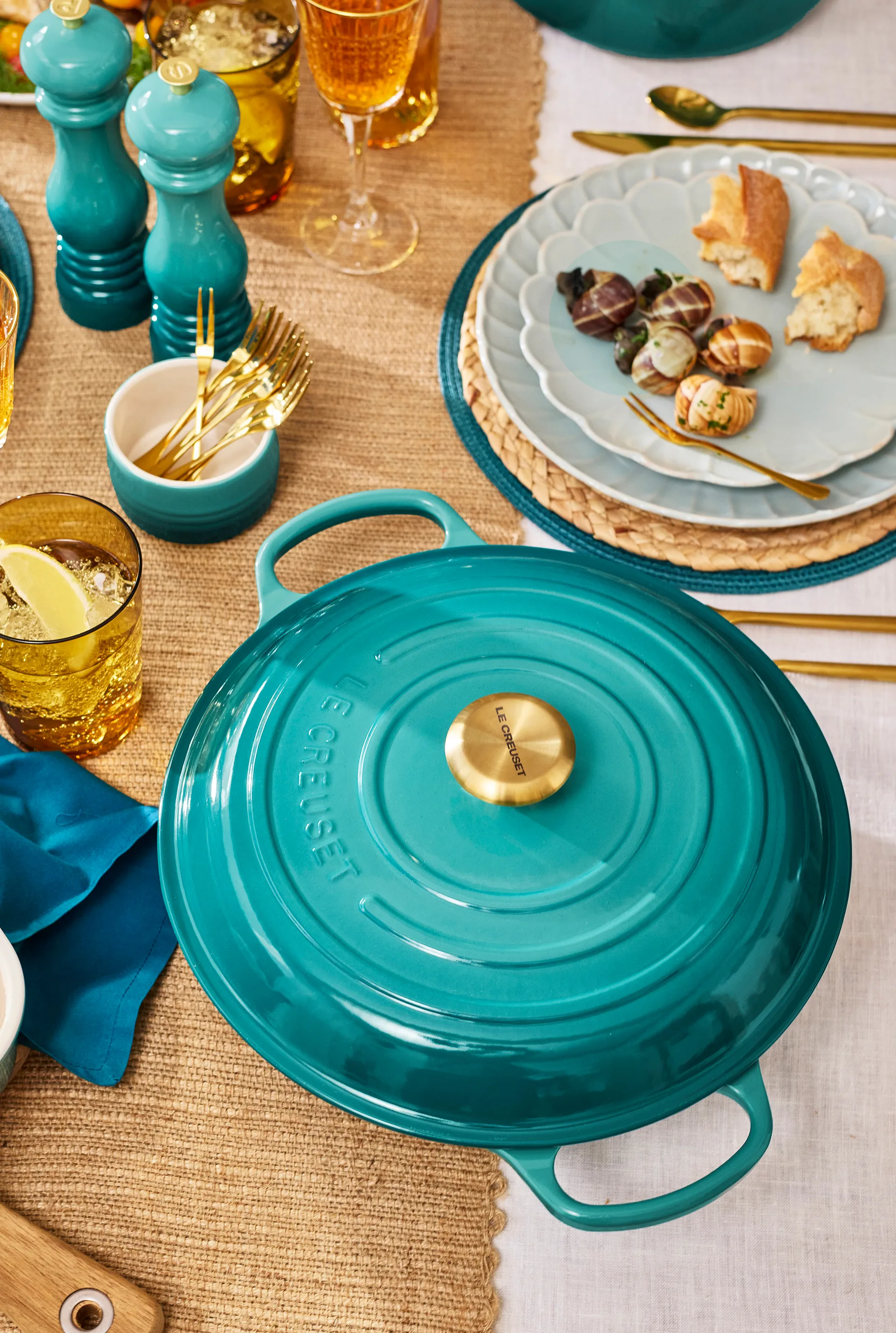 Le Creuset annosvuoka pinottava, Bleu Riviera Le Creuset