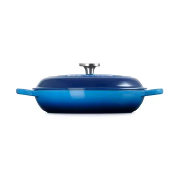 Le Creuset Classic valurauta buffeekasari lasikannella - Azure, 3,5 l - Le Creuset