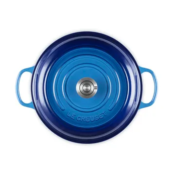 Le Creuset Classic valurauta buffeekasari lasikannella - Azure, 3,5 l - Le Creuset