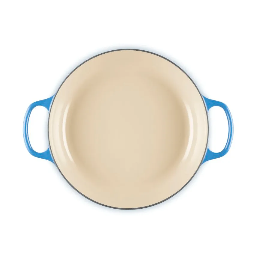 Le Creuset Classic valurauta buffeekasari lasikannella, Azure, 3,5 l Le Creuset