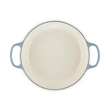 Le Creuset Classic valurauta buffeekasari lasikannella - Chambray, 3,5 l - Le Creuset