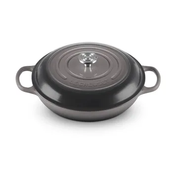 Le Creuset Classic valurauta buffeekasari lasikannella - Flint, 3,5 l - Le Creuset