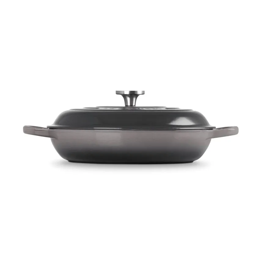Le Creuset Classic valurauta buffeekasari lasikannella, Flint, 3,5 l Le Creuset