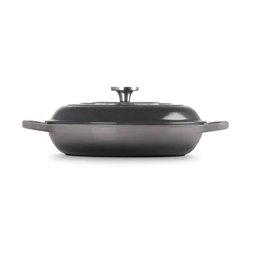 Le Creuset Classic valurauta buffeekasari lasikannella - Flint, 3,5 l - Le Creuset