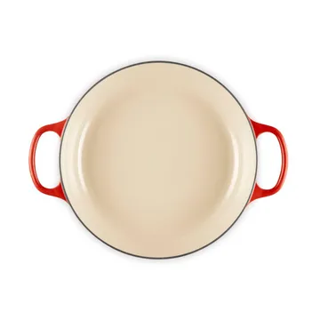 Le Creuset Classic valurauta buffeekasari lasikannella - Kirsikanpunainen, 3,5 l - Le Creuset