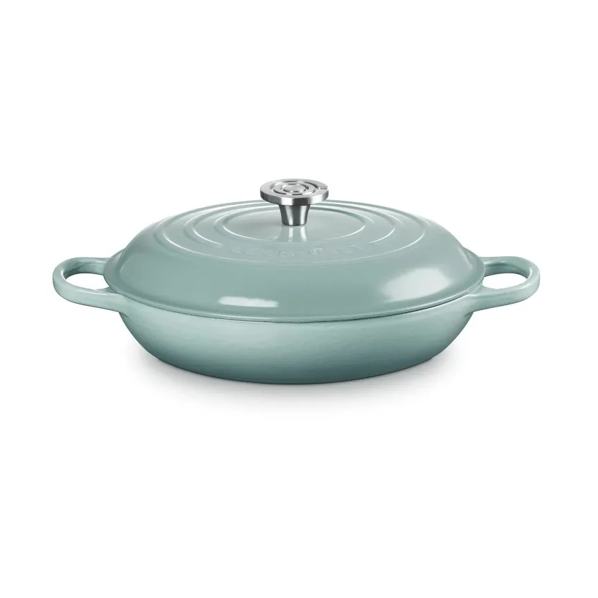 Le Creuset Classic valurauta buffeekasari lasikannella, Merisuola, 3,5 l Le Creuset