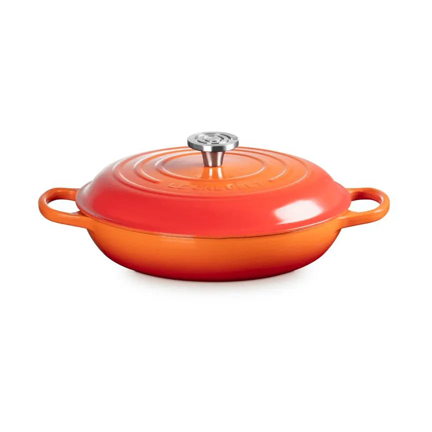Le Creuset Classic valurauta buffeekasari lasikannella, Volcanic, 3,5 l Le Creuset