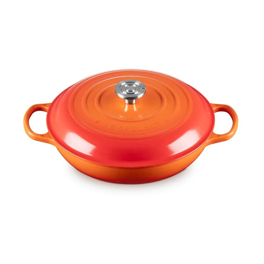 Le Creuset Classic valurauta buffeekasari lasikannella, Volcanic, 3,5 l Le Creuset