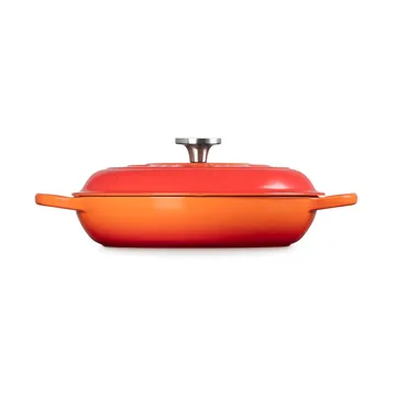 Le Creuset Classic valurauta buffeekasari lasikannella - Volcanic, 3,5 l - Le Creuset