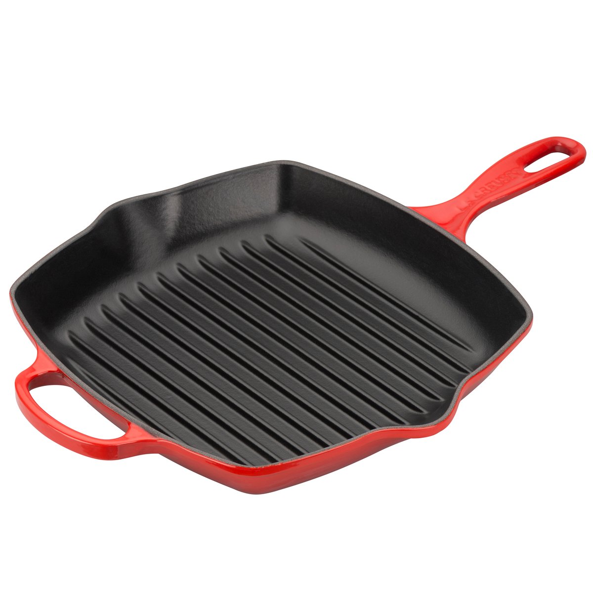 Le Creuset -grillipannu 26 cm Cerise | Skandinaavinen Sisustus | Grillipannut | Punainen