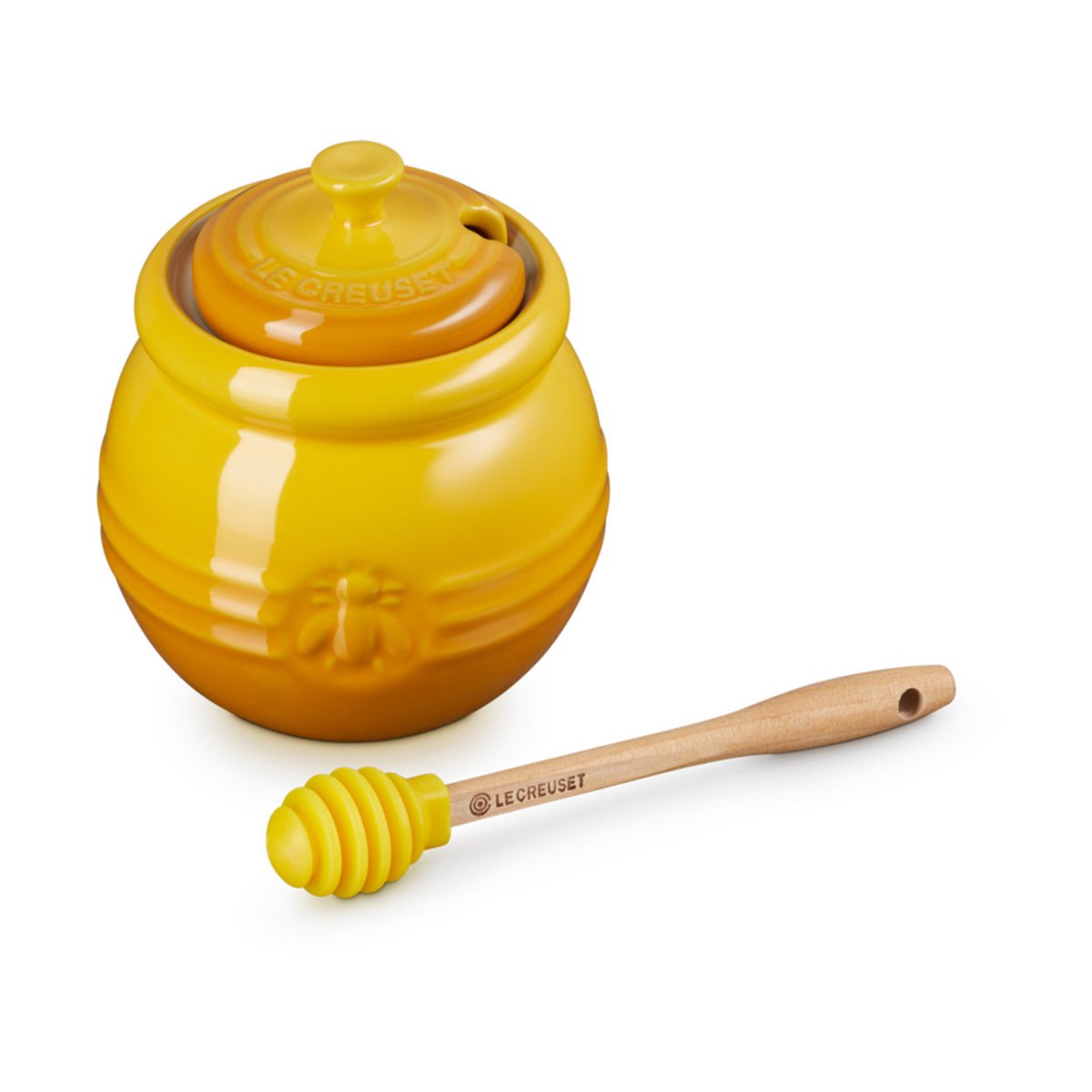 Le Creuset hunajapurkki spiral 45 cl Nectar | Skandinaavinen Sisustus | Säilytyspurkit | Keltainen