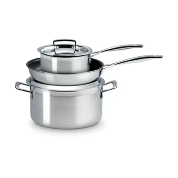 Le Creuset kattila- ja paistinpannusetti - Ruostumatonta terästä, 3 osaa - Le Creuset