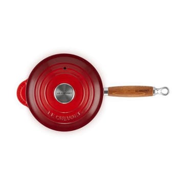 Le Creuset -kattila puukahvalla 1,8 l - Cerise - Le Creuset