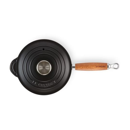 Le Creuset -kattila puukahvalla 1,8 l - Matte black - Le Creuset