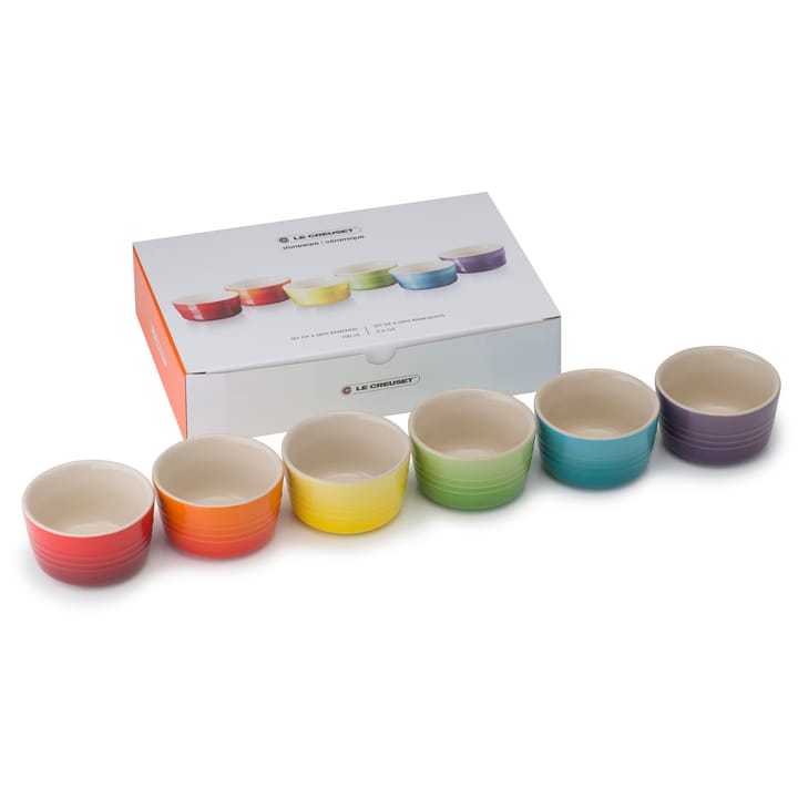 Le Creuset lahjasetti mini annosvuoat 6-pakkaus - Rainbow - Le Creuset