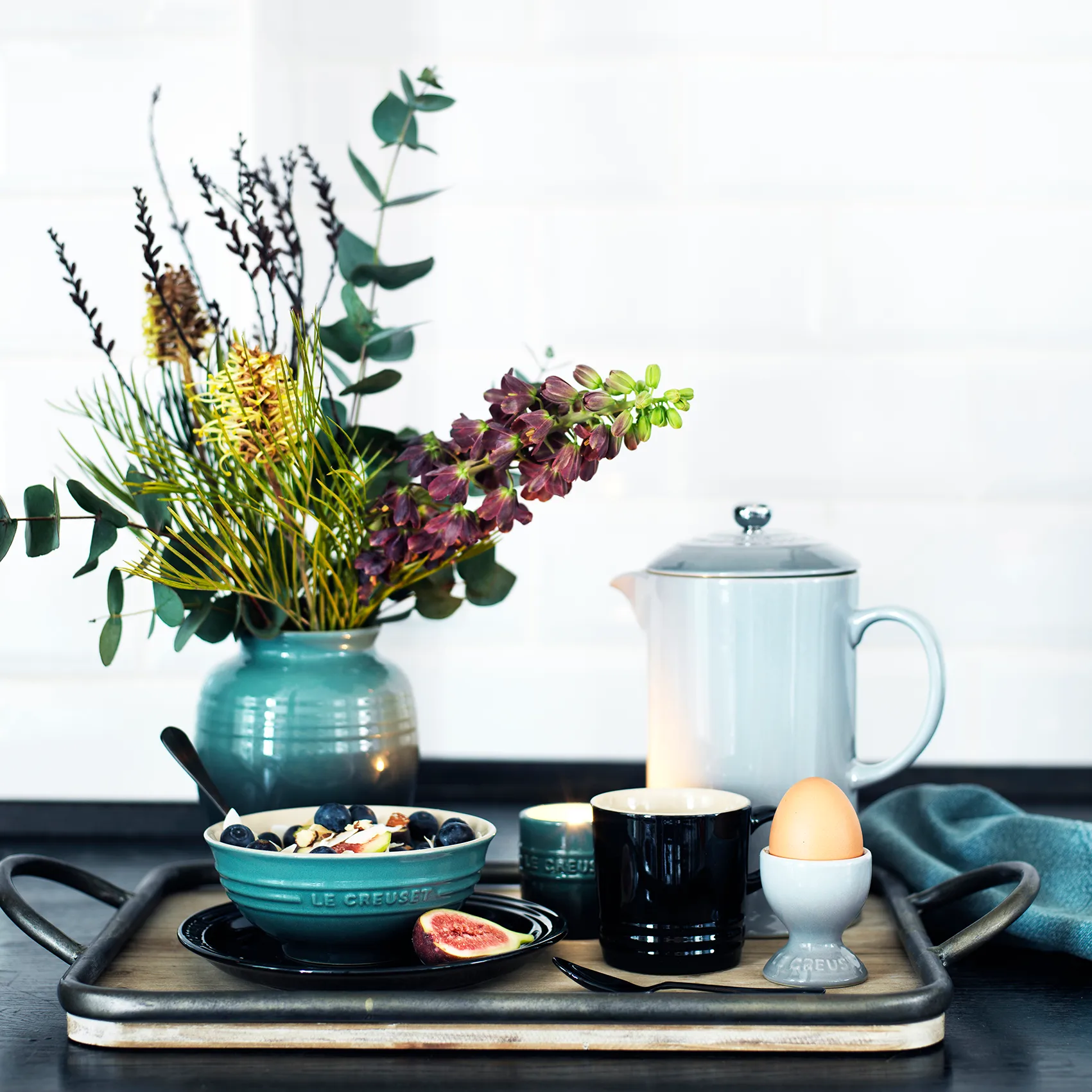Le Creuset munakuppi, Mist gray Le Creuset