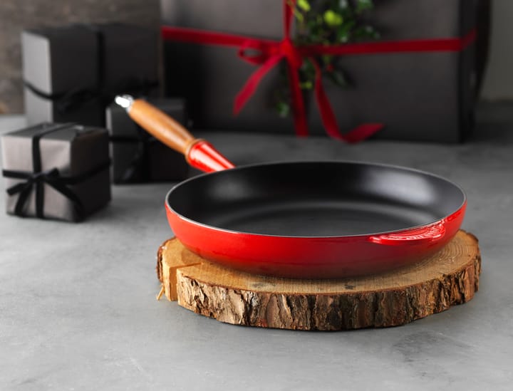 Le Creuset Paistinpannu jossa puinen kädensija 28 cm - Cerise - Le Creuset