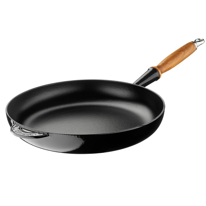 Le Creuset Paistinpannu jossa puinen kädensija 28 cm, Musta Le Creuset