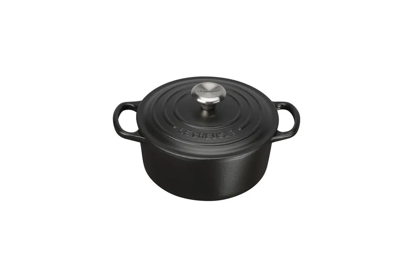 Le Creuset pyöreä pata Ø22 cm, Mattamusta Le Creuset