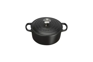 Le Creuset pyöreä pata Ø22 cm - Mattamusta - Le Creuset