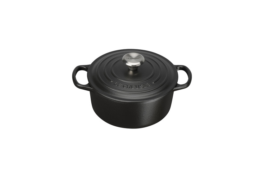 Le Creuset pyöreä pata Ø22 cm Mattamusta | Skandinaavinen Sisustus | Padat | Musta