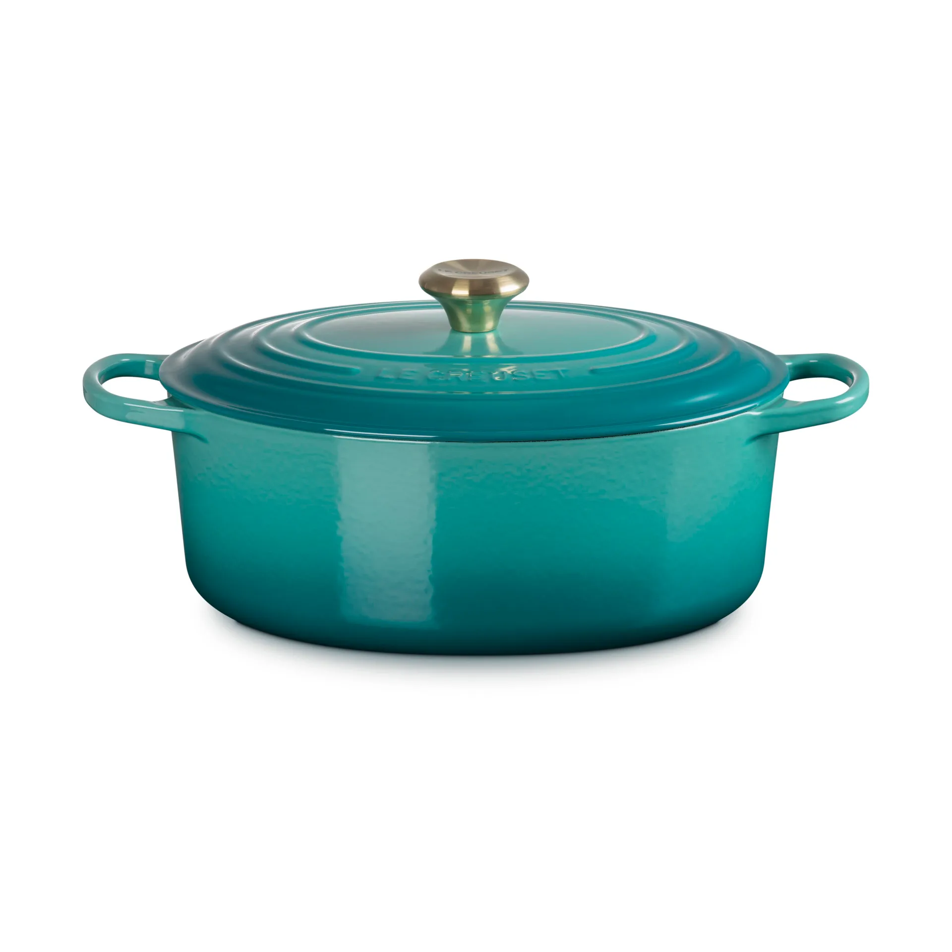 Le Creuset Signature ovaali pata 6,3 l, Bleu Riviera Le Creuset