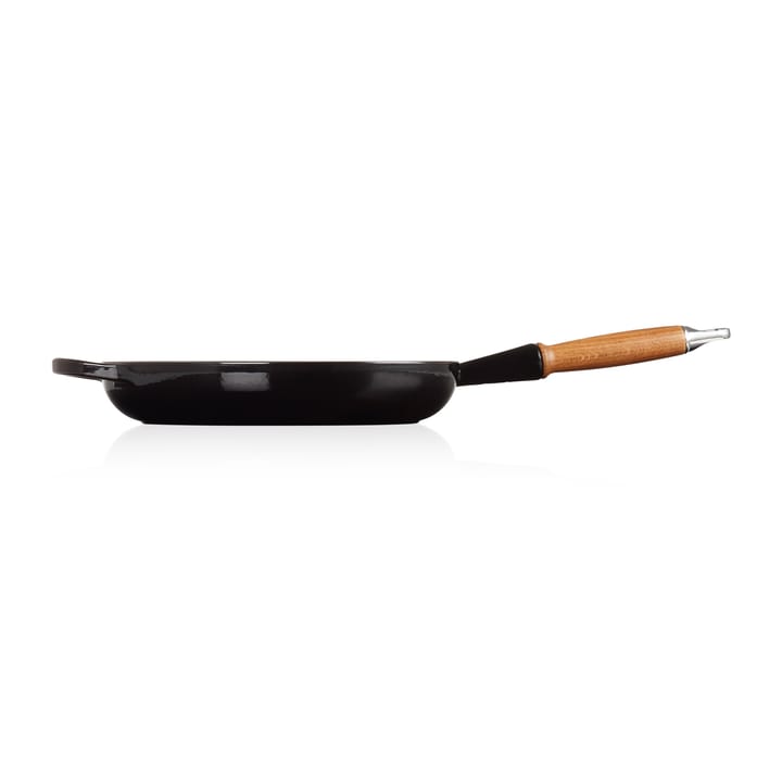 Le Creuset Signature -paistinpannu puukahvalla 28 cm - Black Onyx - Le Creuset
