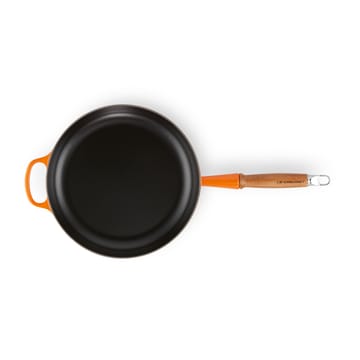 Le Creuset Signature -paistinpannu puukahvalla 28 cm - Flame - Le Creuset