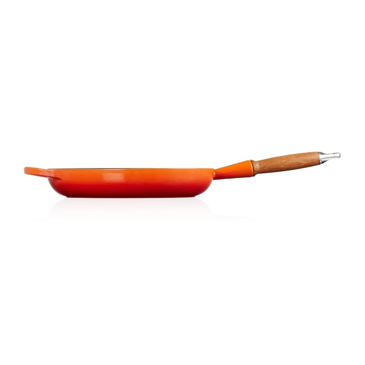 Le Creuset Signature -paistinpannu puukahvalla 28 cm - Flame - Le Creuset