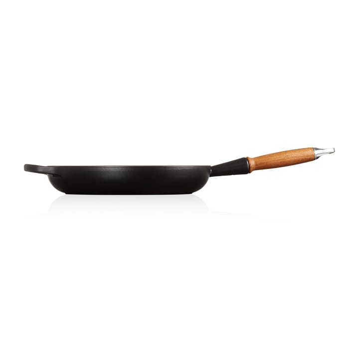 Le Creuset Signature -paistinpannu puukahvalla 28 cm - Matte Black - Le Creuset