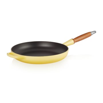 Le Creuset Signature -paistinpannu puukahvalla 28 cm - Soleil - Le Creuset