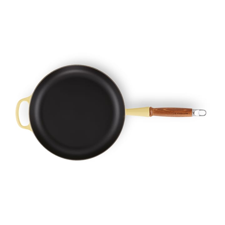Le Creuset Signature -paistinpannu puukahvalla 28 cm, Soleil Le Creuset