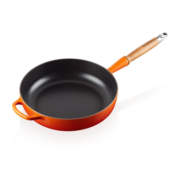 Le Creuset Signature -paistokasari puukahvalla 28 cm - Flame - Le Creuset