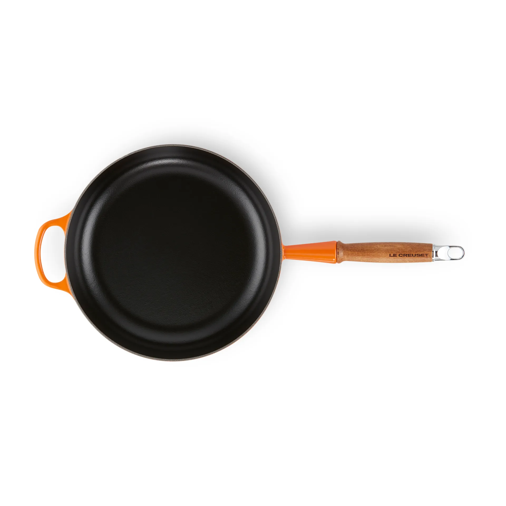 Le Creuset Signature -paistokasari puukahvalla 28 cm, Flame Le Creuset