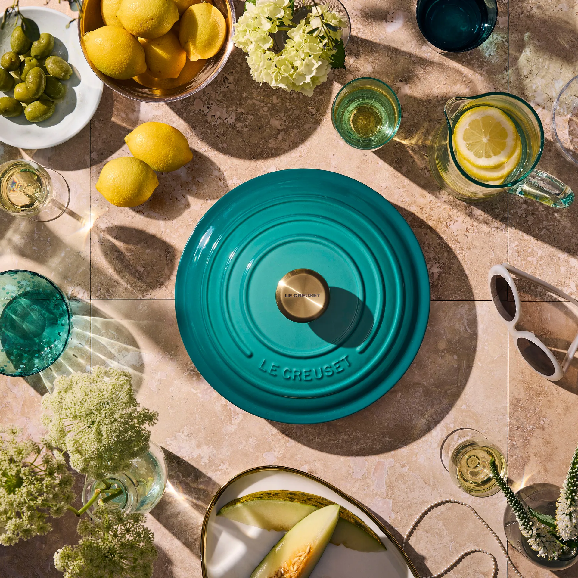 Le Creuset Signature Pyöreä pata 4.2 l, Bleu Riviera Le Creuset