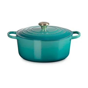 Le Creuset Signature pyöreä pata 6,7 l - Bleu Riviera - Le Creuset