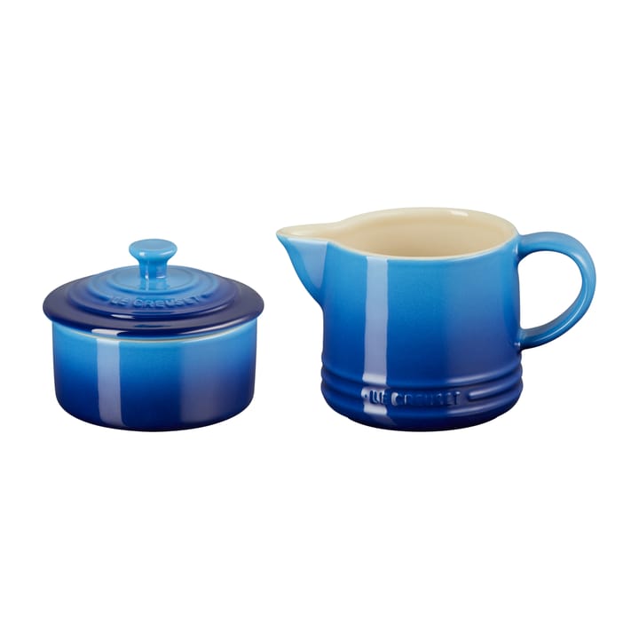 Le Creuset Signature sokerikko ja maitokannu - Azure blue - Le Creuset