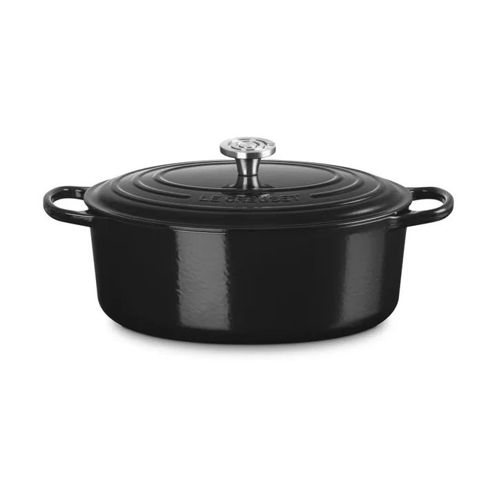 Le Creuset Signature valurauta ovaali pata - Black, 6,3 l - Le Creuset