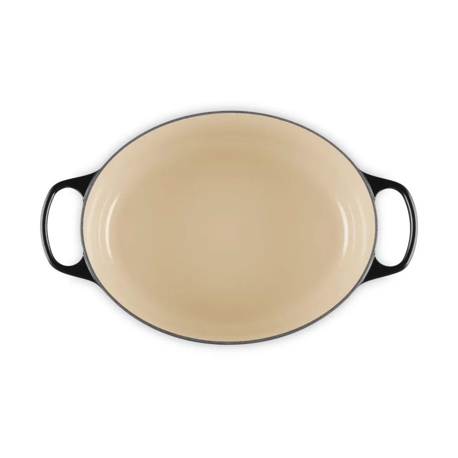 Le Creuset Signature valurauta ovaali pata, Black, 6,3 l Le Creuset