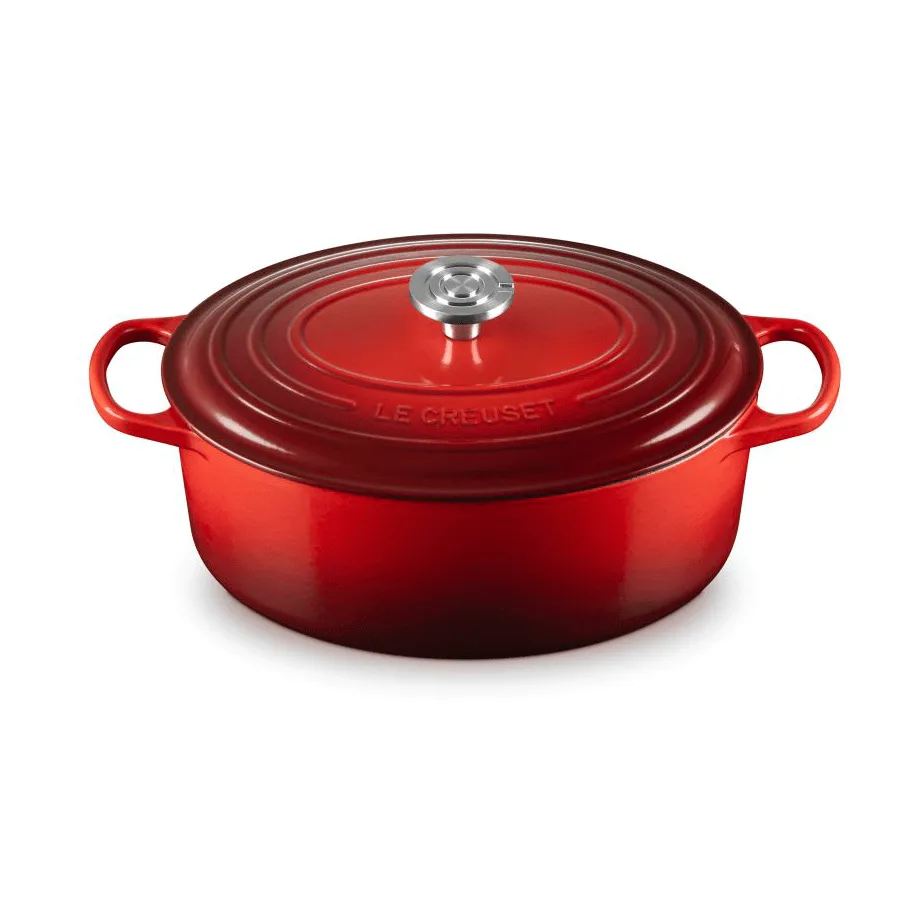 Le Creuset Signature valurauta ovaali pata, Kirsikka, 6,3 l Le Creuset
