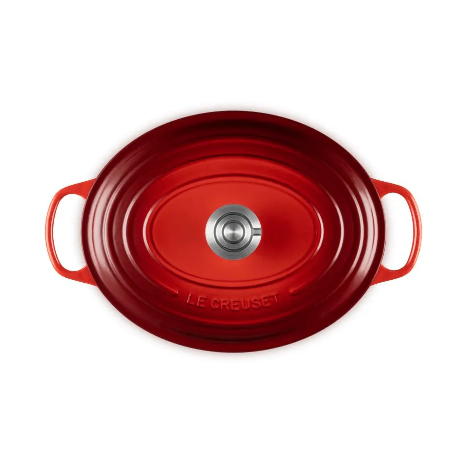 Le Creuset Signature valurauta ovaali pata, Kirsikka, 6,3 l Le Creuset