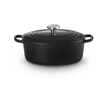 Le Creuset Signature valurauta ovaali pata - Matte Black, 4,1 l - Le Creuset