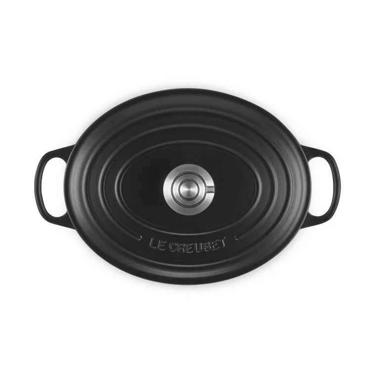 Le Creuset Signature valurauta ovaali pata, Matte Black, 4,1 l Le Creuset