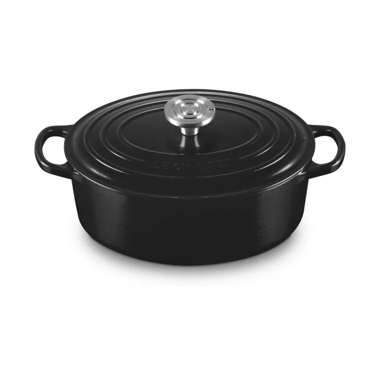 Le Creuset Signature valurauta ovaali pata, Musta, 4,1 l Le Creuset