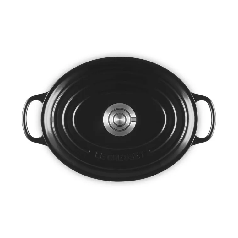 Le Creuset Signature valurauta ovaali pata, Musta, 4,1 l Le Creuset